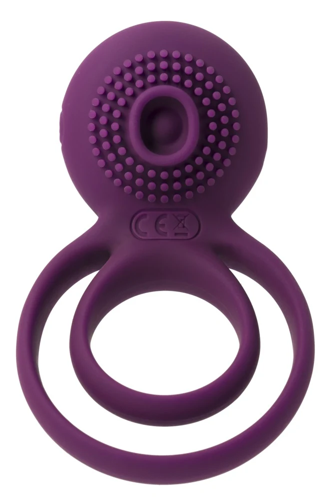 Oplaadbare vibro penisring met clitorisstimulator