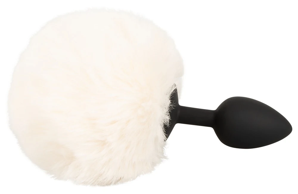 Konijnenstaart buttplug siliconen S