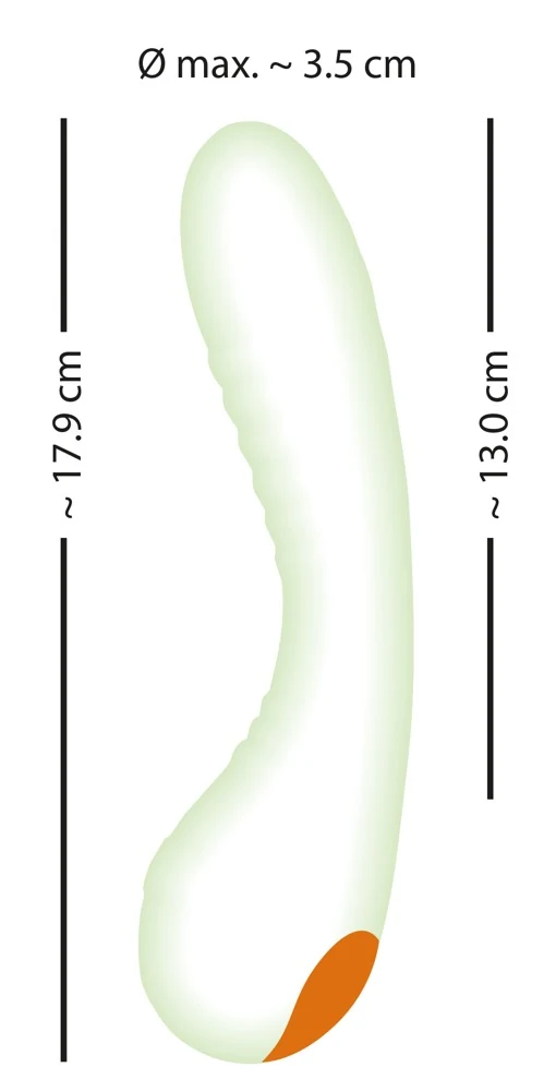 Glow in the dark G-spot vibrator