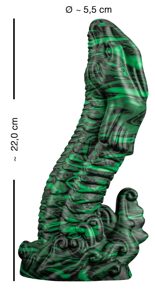 Beasty Cocks Lizard Peak dildo met zuignap 22 cm