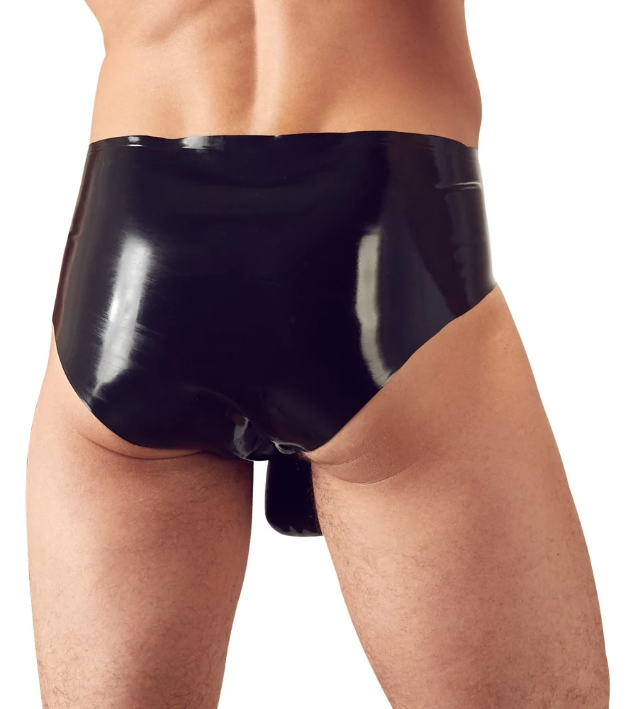 Latex penis sleeve met balzak