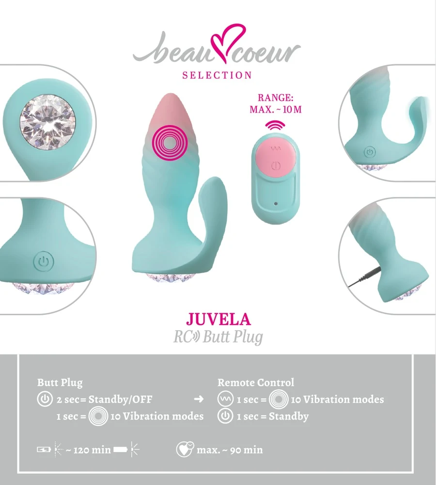 JUVELA RC buttplug met afstandsbediening