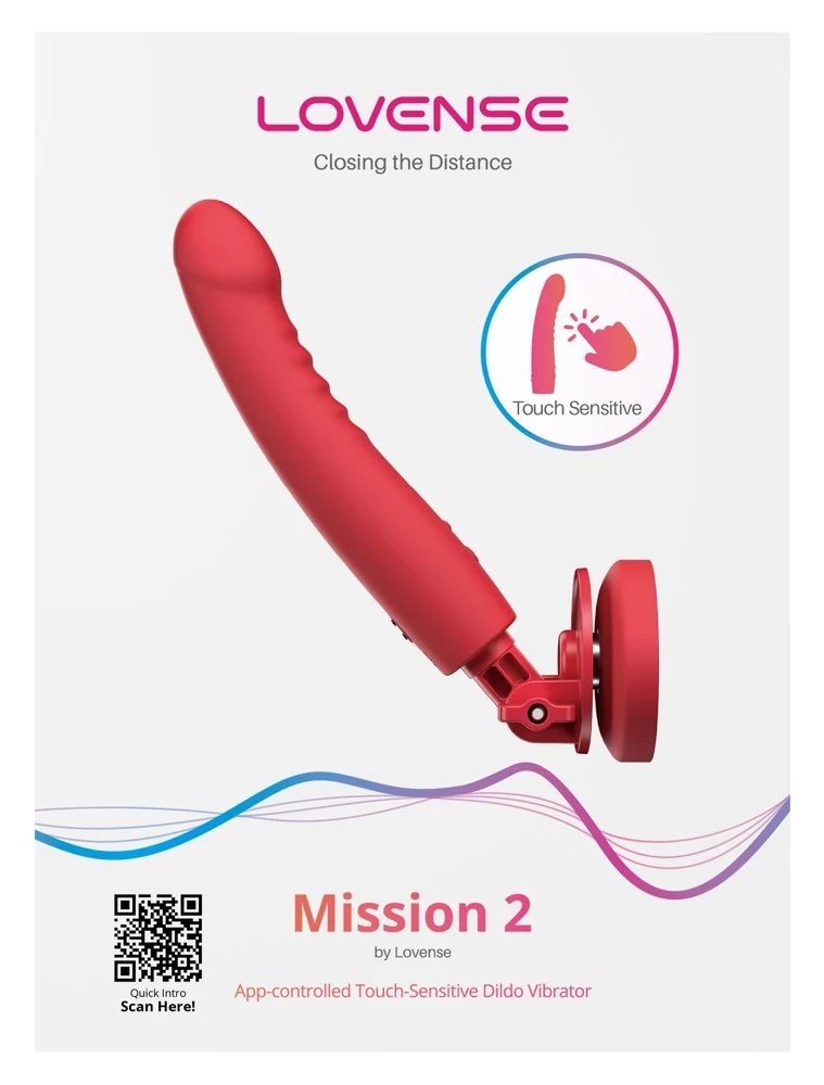 Lovense Mission 2 app-gestuurde dildo vibrator