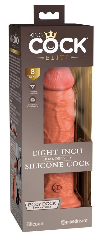 King Cock Elite 8" Dual Density Siliconen Dildo
