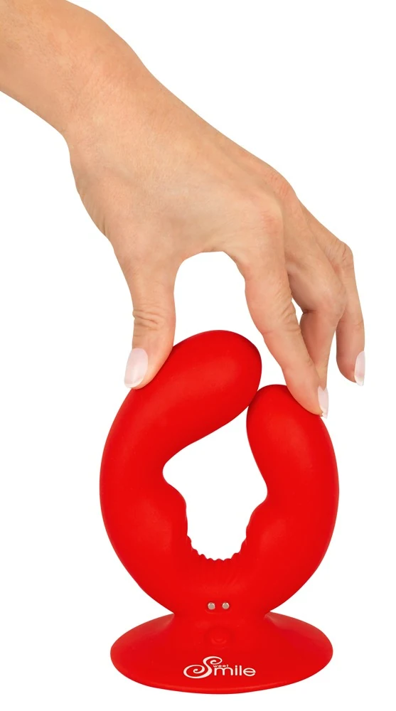 Sweet Smile dubbele vibrator met zuigbasis