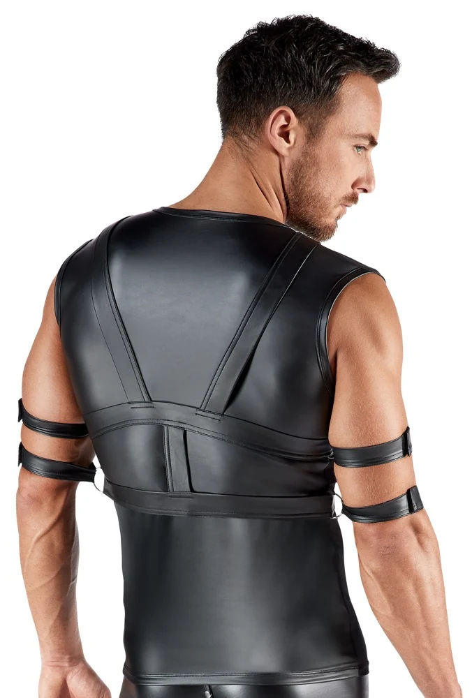 Svenjoyment bondage set met shirt en harnas