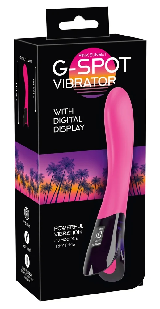 Pink Sunset G-Spot vibrator met display