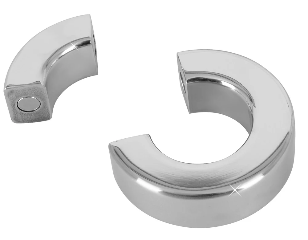 Magnetische penisring en testikelstretcher van staal