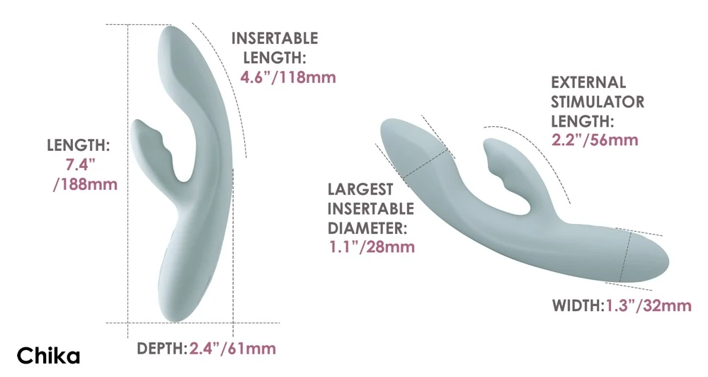 SVAKOM Chika rabbit vibrator met app en warmte