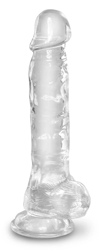 Transparante dildo met zuignap 22,2 cm