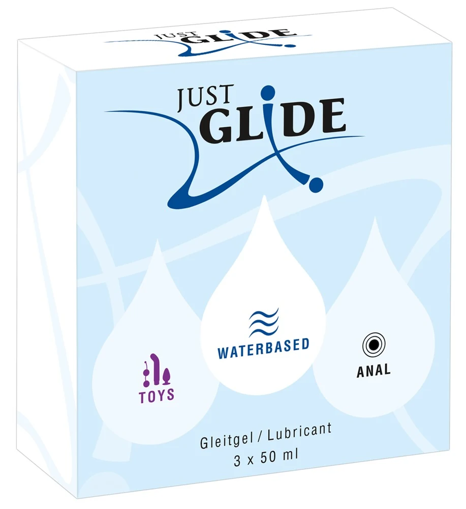Just Glide glijmiddel set 3 x 50 ml