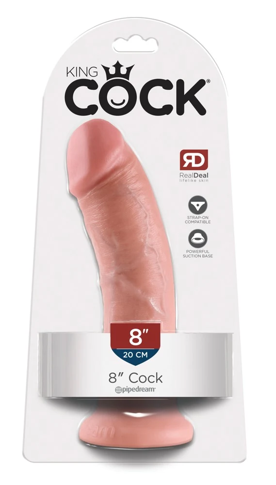 Realistische dildo met zuigvoet 21,5 cm