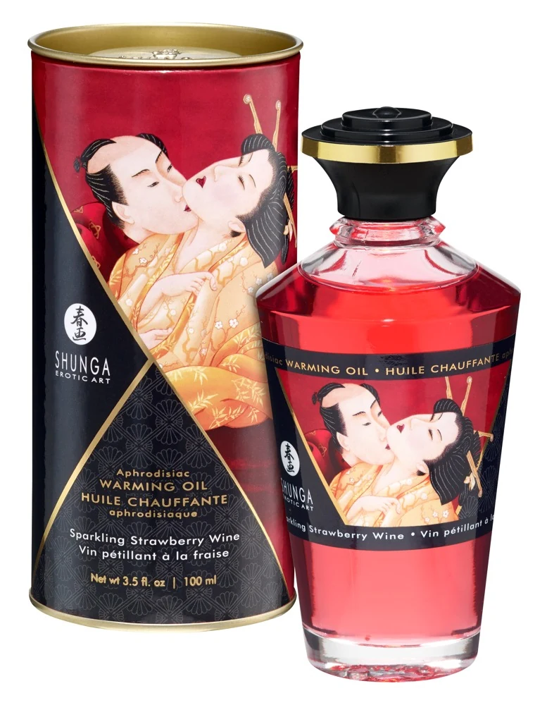 Shunga Aphrodisiac Warming Oil Strawberry Wine 100 ml