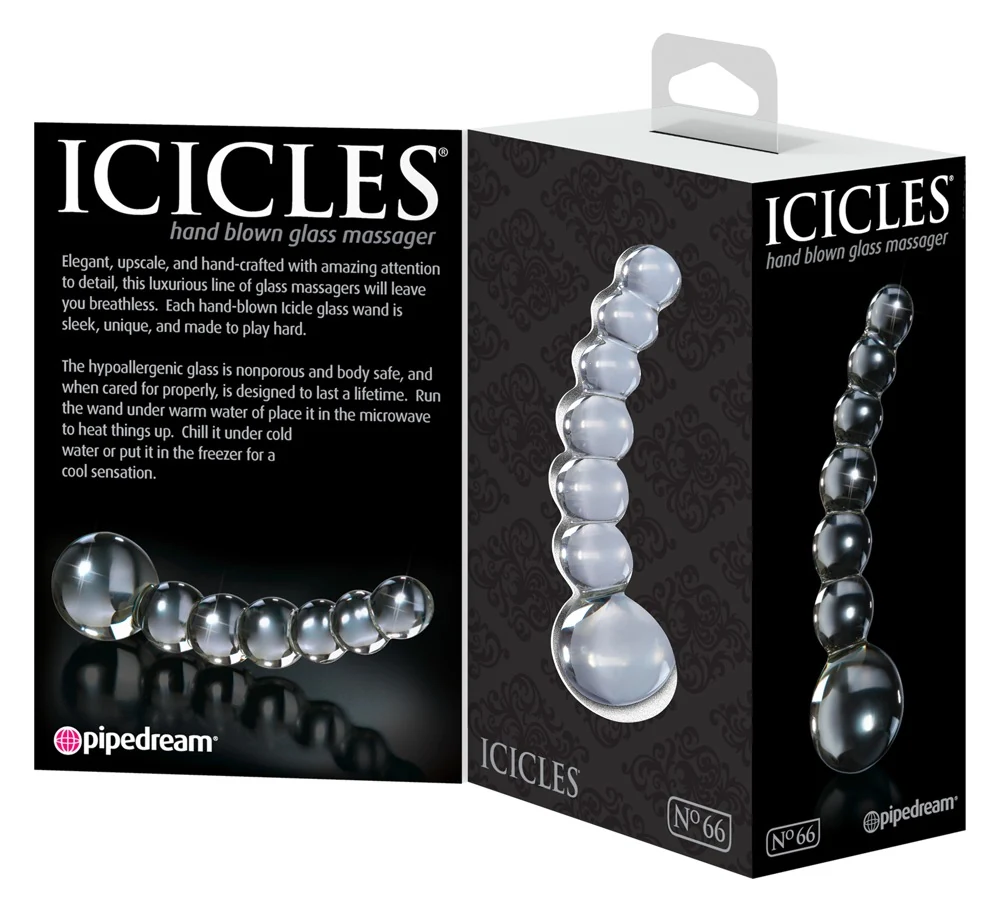 Glazen dildo voor warm en koud spel