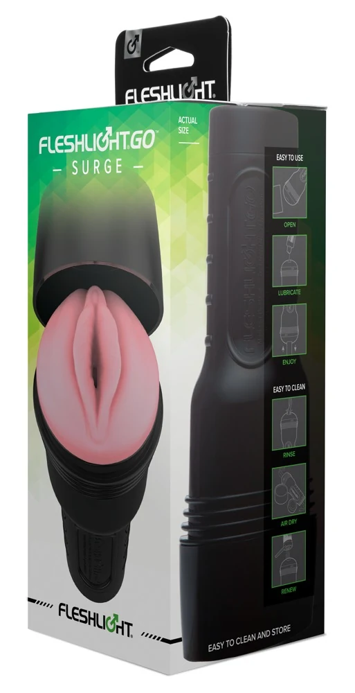 Masturbator met uitneembare insert