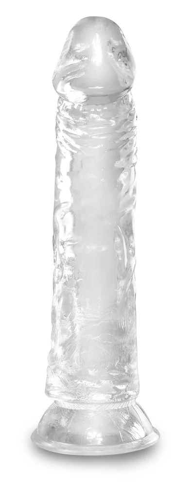 King Cock Clear 8 inch transparante dildo met zuignap