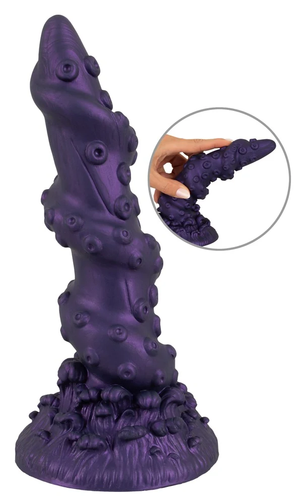Erecto cock ring met ball stretcher