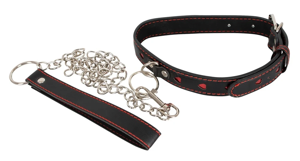 Bad Kitty nekband met riem