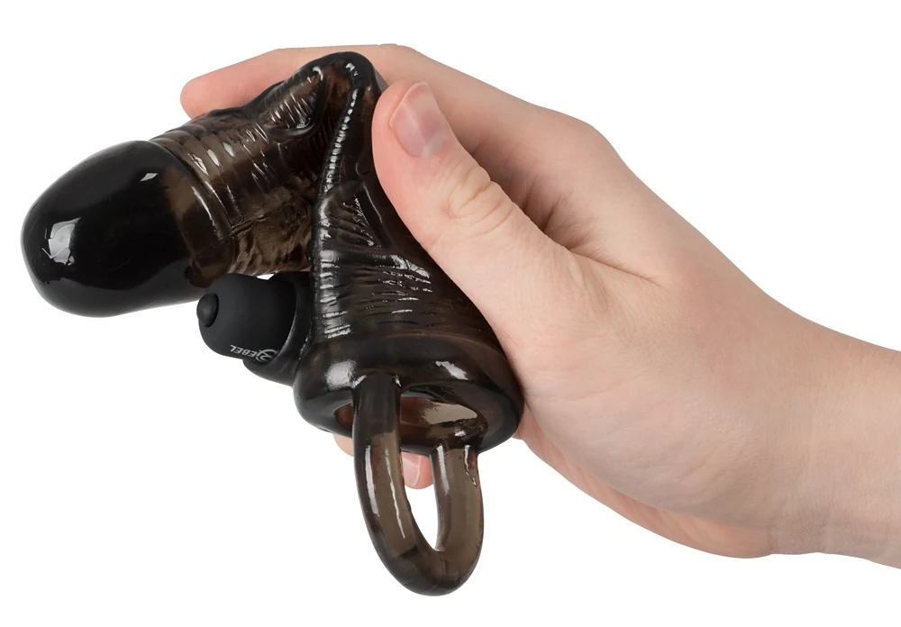 Penishoes met vibrokogel en testikelring