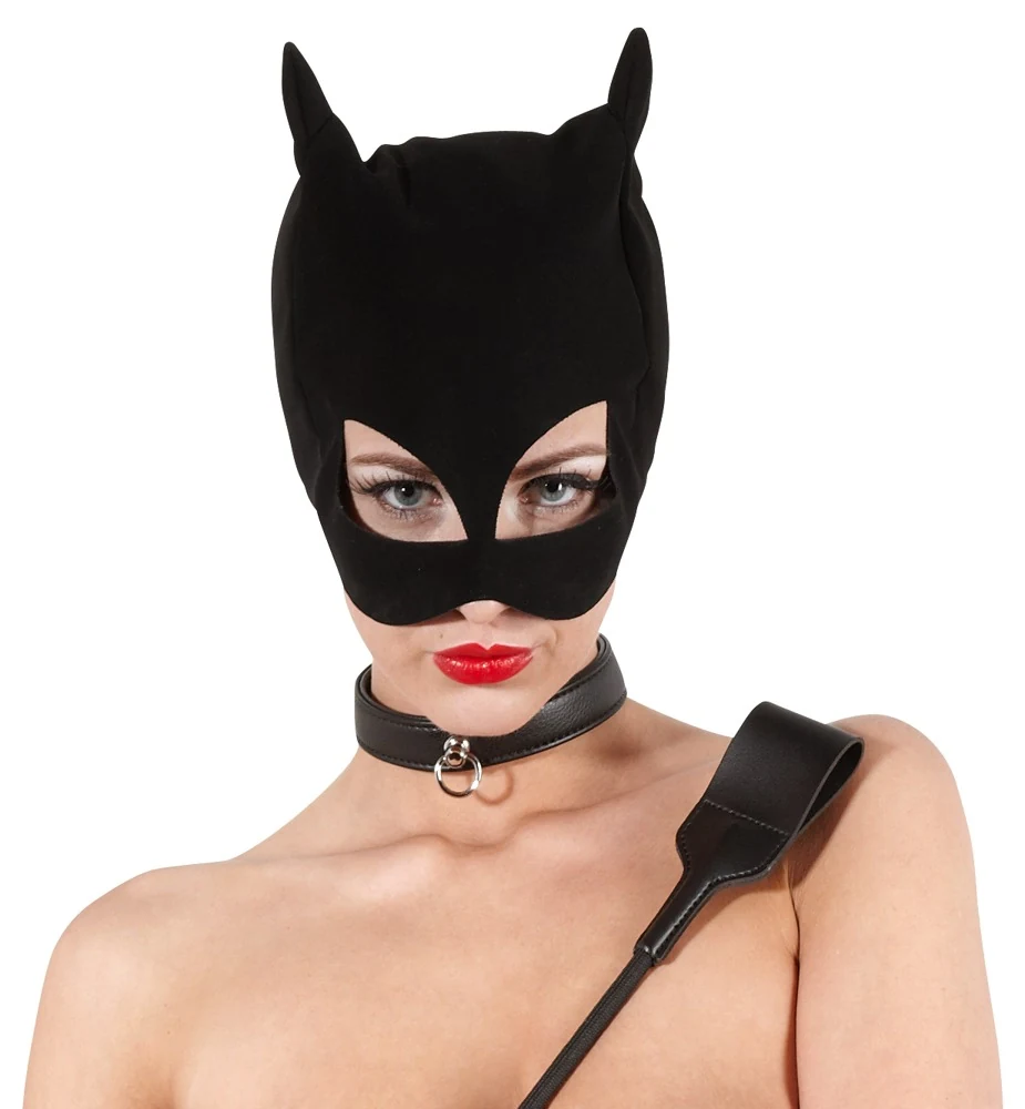 Bad Kitty kattenmasker met nubucklook