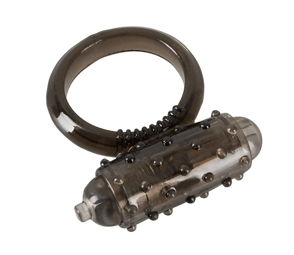 Cockring met verwijderbare minivibrator