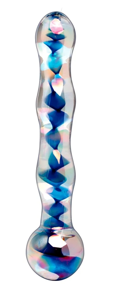 Glazen dildo met warm-koud beleving