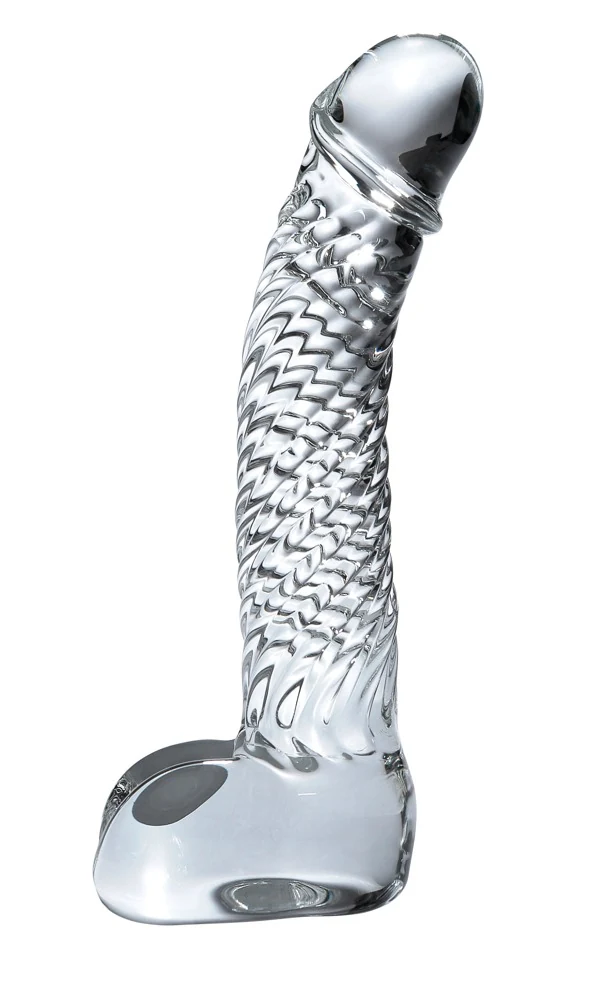Handgemaakte glazen dildo warm of koud