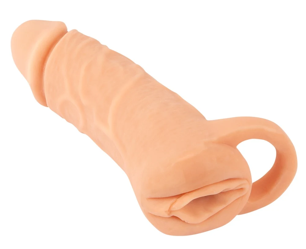 Nature Skin 2-in-1 penis sleeve en masturbator medium