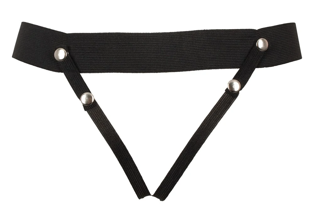 Vibrerende strap-on sleeve met verstelbare jockstrap