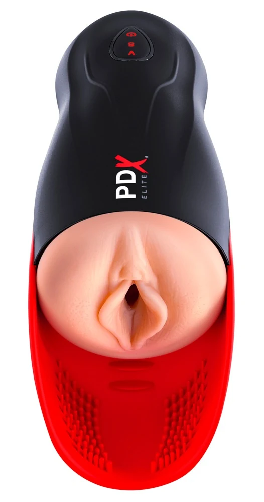 PDX Elite Fuck-O-Matic masturbator met testikelstimulator