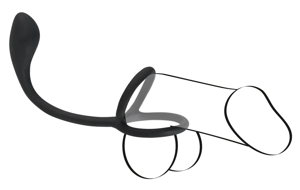 Cock & ball ring met anaalplug