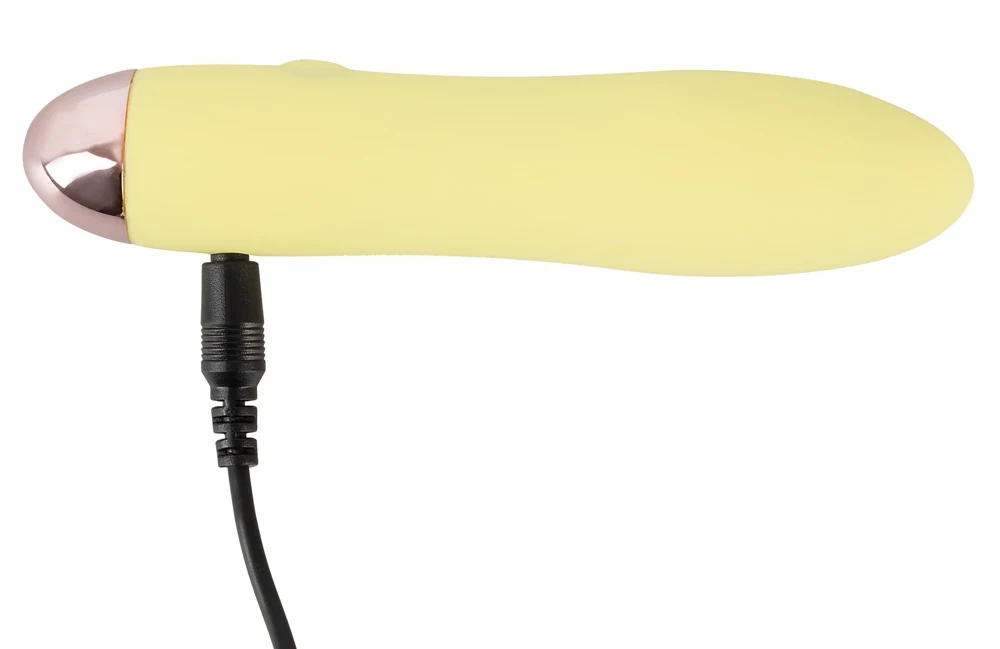 Gele minivibrator oplaadbaar en waterdicht