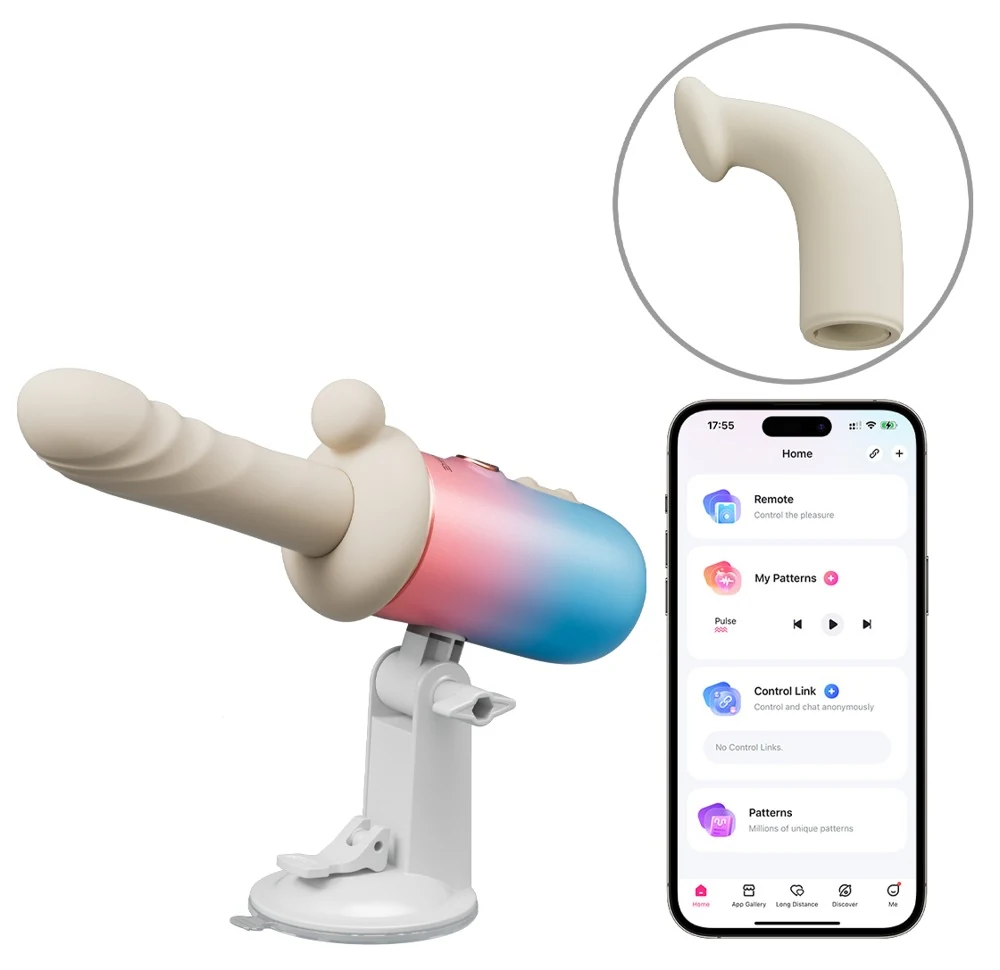 Lovense Spinel app-gestuurde thrusting vibrator met warmte