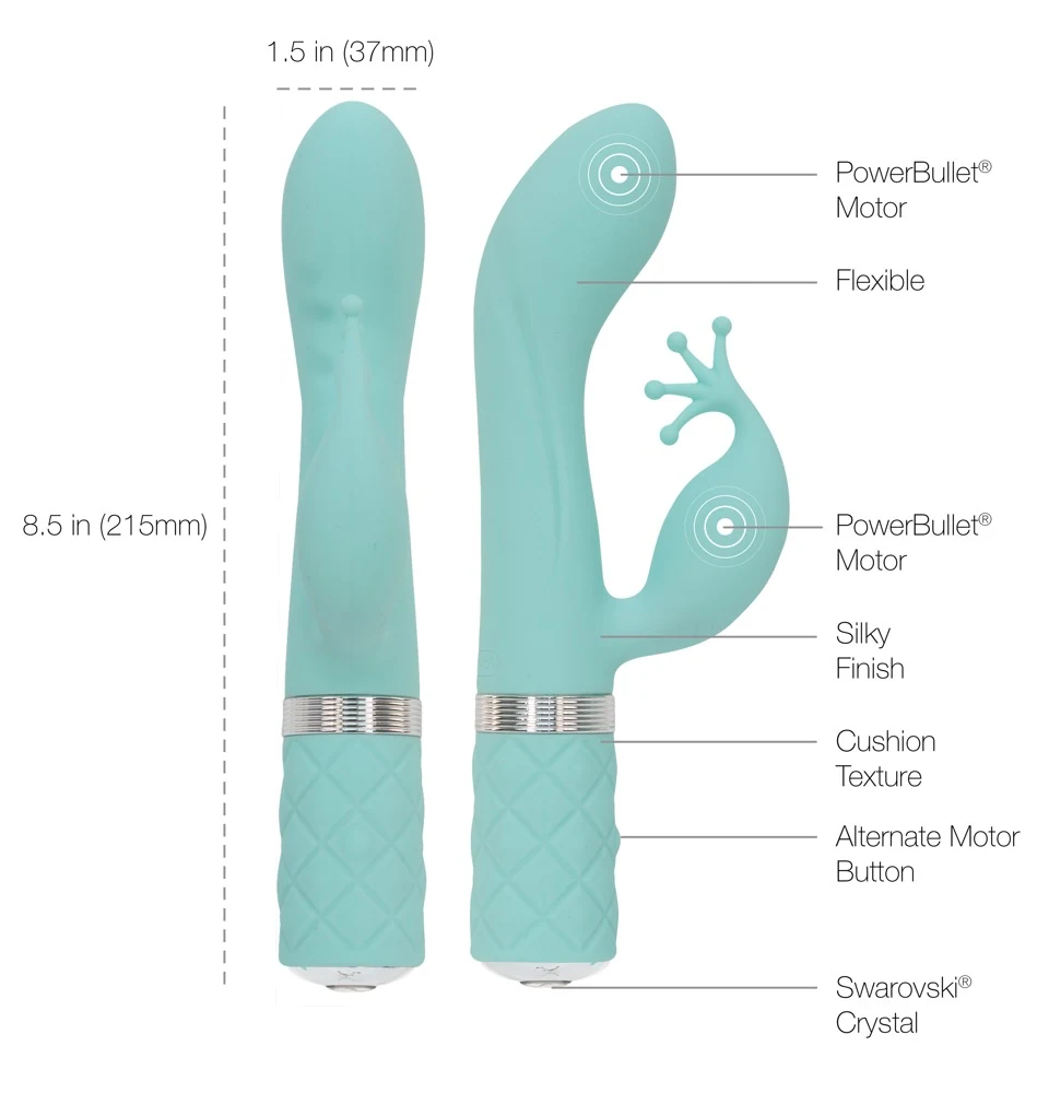Pillow Talk Velvety Kinky Luxurious Dual Massager