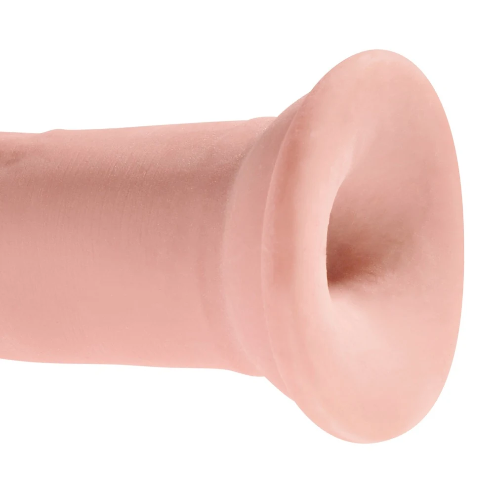 Realistische dildo met zachte buitenlaag en zuigvoet