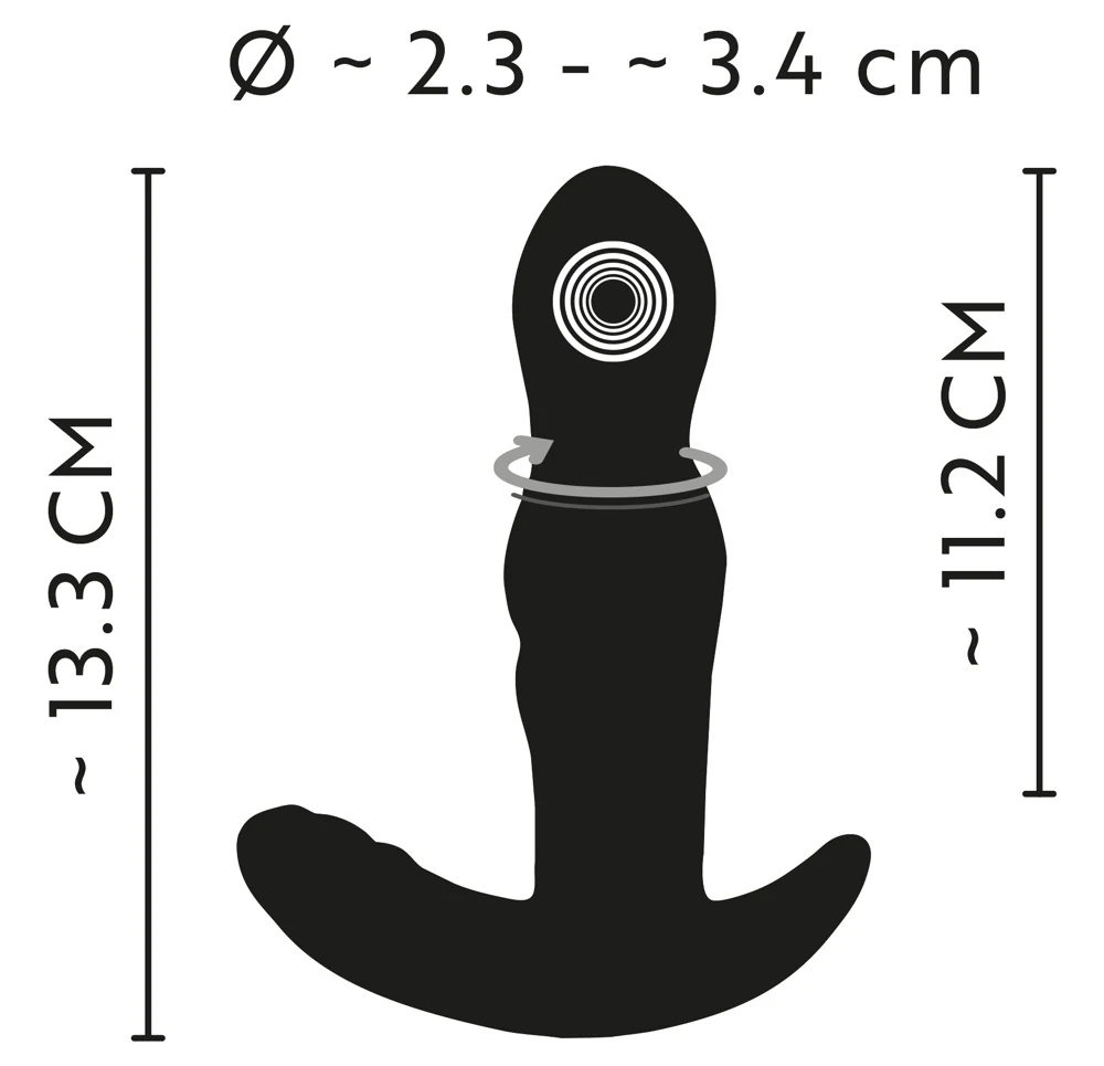 ANOS roterende prostaat plug met vibratie