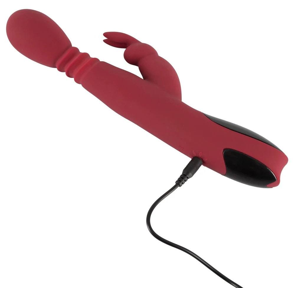 Verwarmbare rabbit vibrator rood