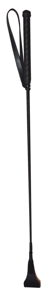 Gevlochten tikker met lederen lus 65 cm