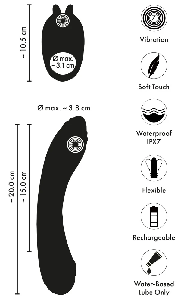 Coup!es Choice duo vibrator met afneembare ring