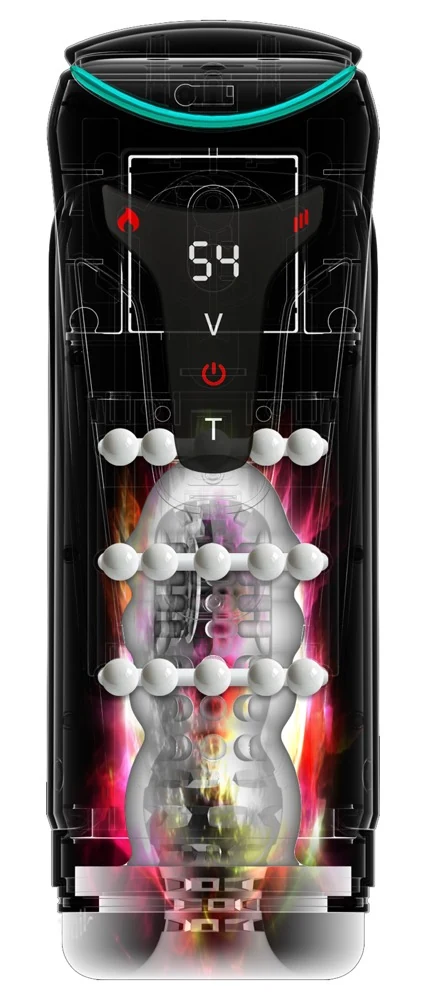 PDX Elite Moto-Bator Pro masturbator met vibratie en warmte