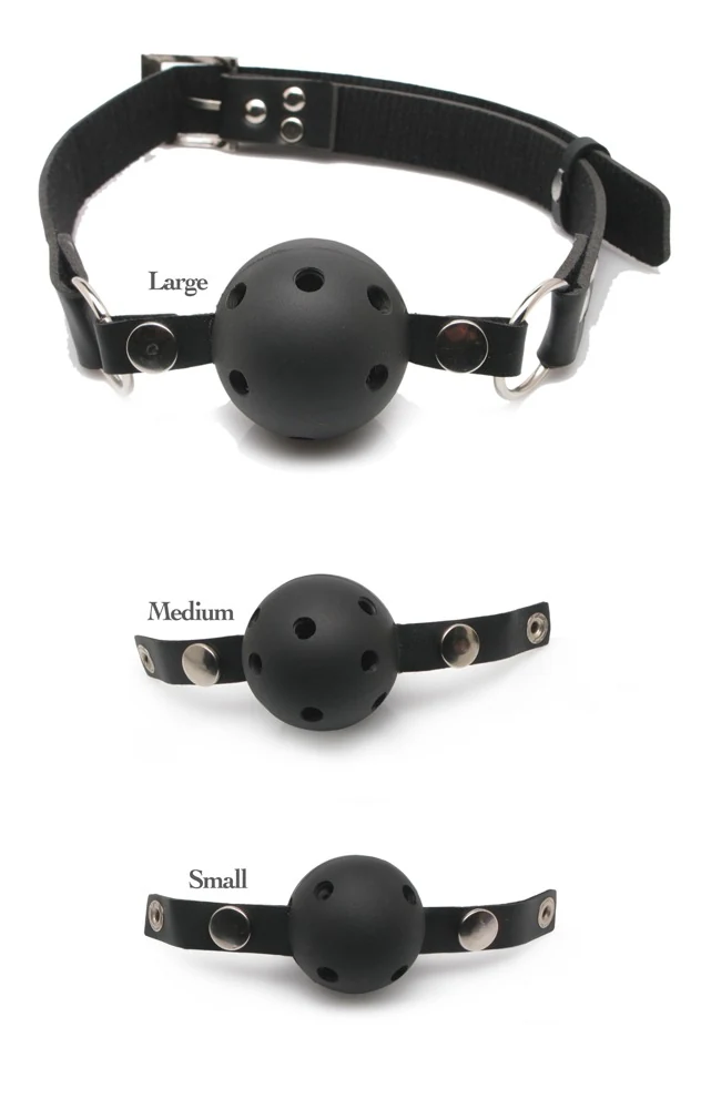 Ball gag trainingsset met 3 maten