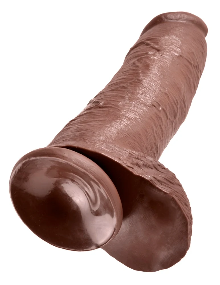 Realistische dildo met zuigvoet 30,5 cm