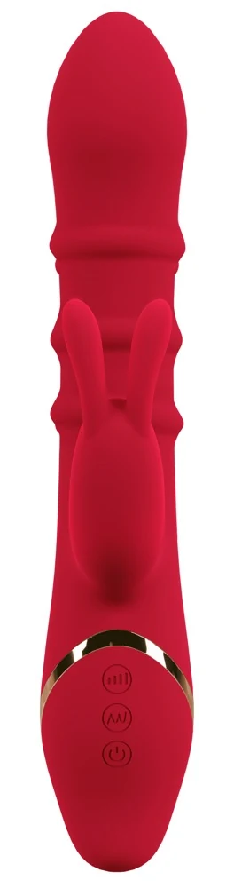 Rabbit vibrator met bewegende ringen