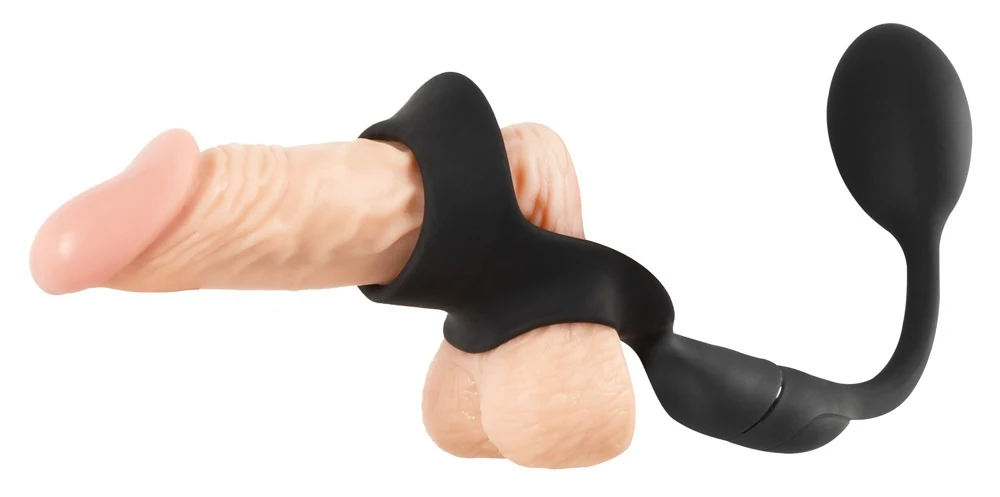 Rebel cock ring met afstandsbediening en butt plug