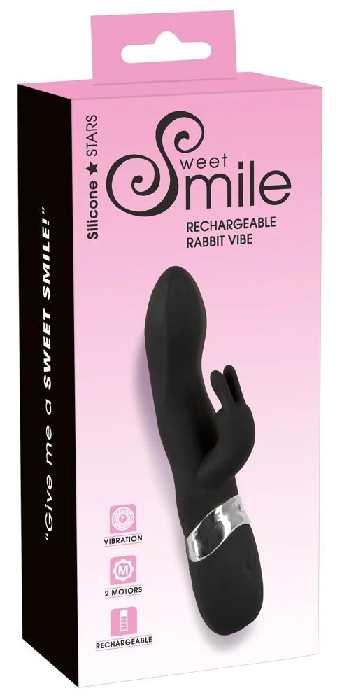 Fluweelzachte rabbit vibrator oplaadbaar