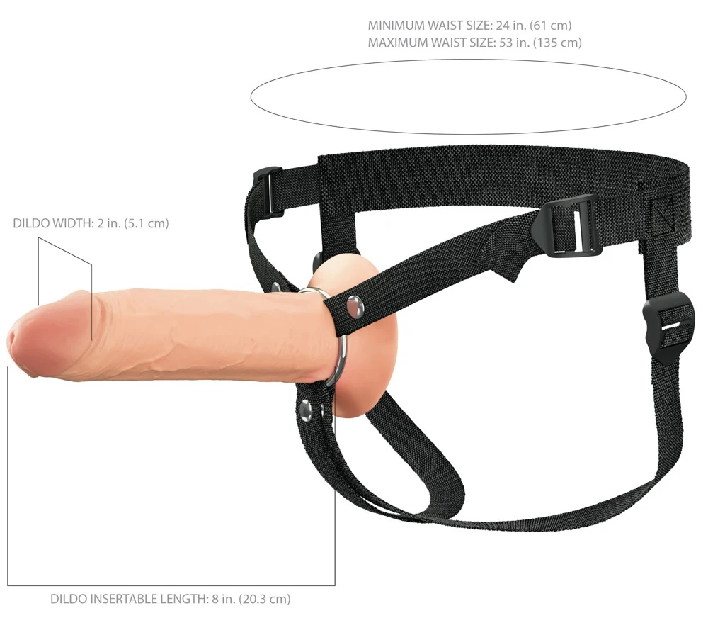 Fantasy X-tensions Elite holle siliconen strap-on 21,6 cm