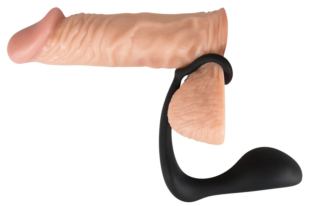 Penisring met anaalplug en perineumstimulatie