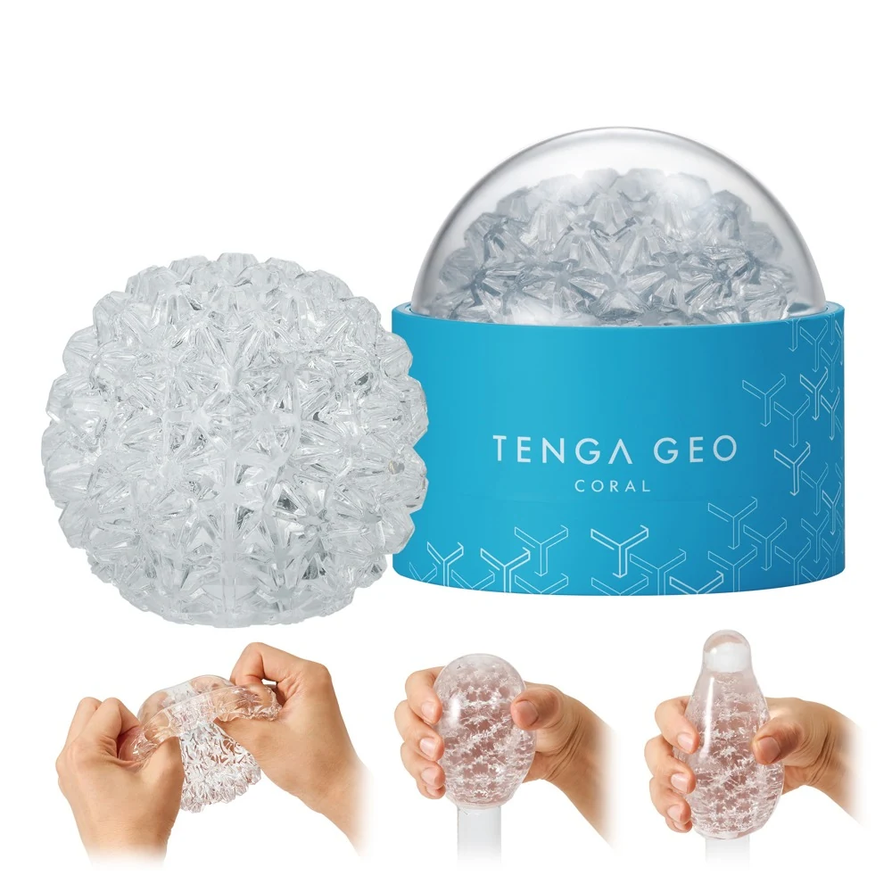 TENGA GEO CORAL herbruikbare masturbator transparant