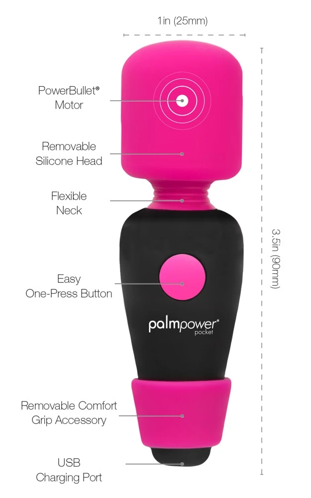 Palmpower massagestick zakformaat