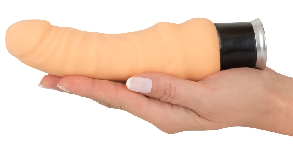 Realistische vibrator met buiging en 8 standen